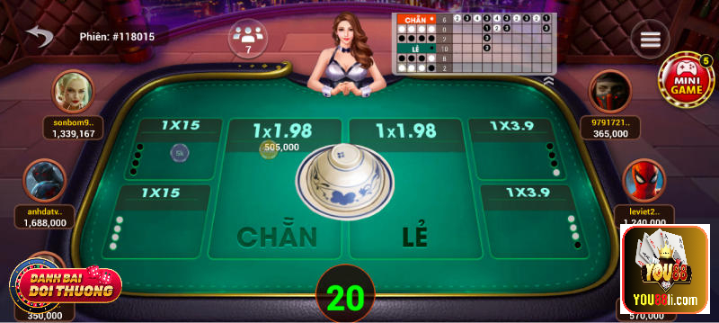 Đa dạng các thể loại game cá cược tại You88