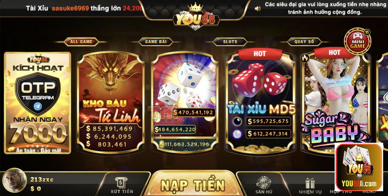 Điều kiện rút tiền You88 rất đơn giản